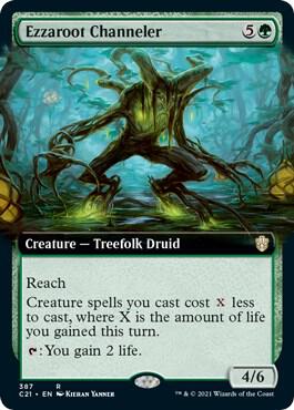 Ezzaroot Channeler (Extended Art) (387) [Commander 2021] [Extended Art]