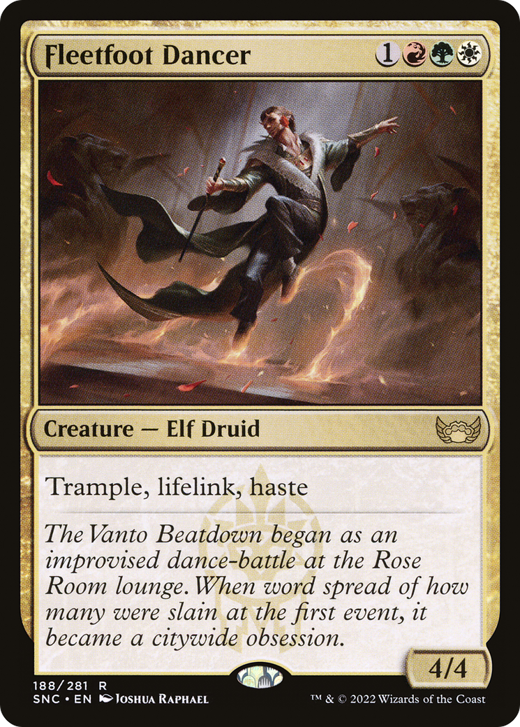 Fleetfoot Dancer (SNC-188) - Streets of New Capenna Foil