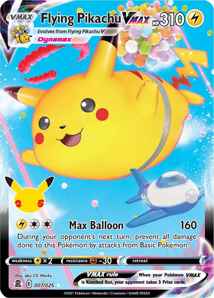 Flying Pikachu VMAX (007/025) [Celebrations]