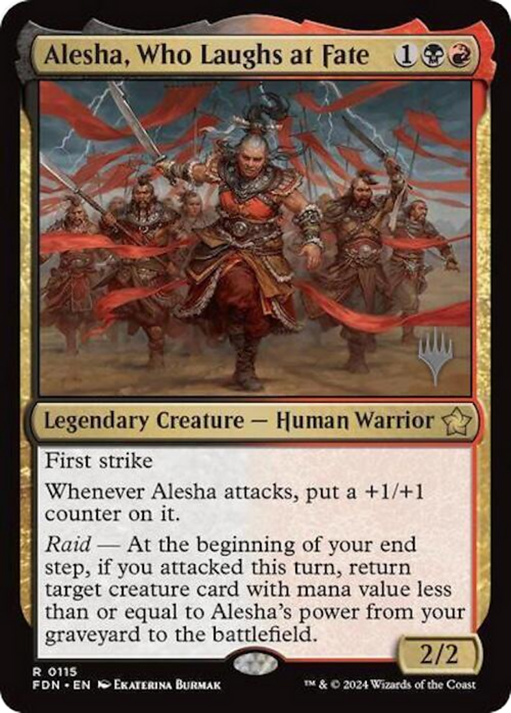 Alesha, Who Laughs at Fate (PPDFT-115) - Foundations Promos Foil