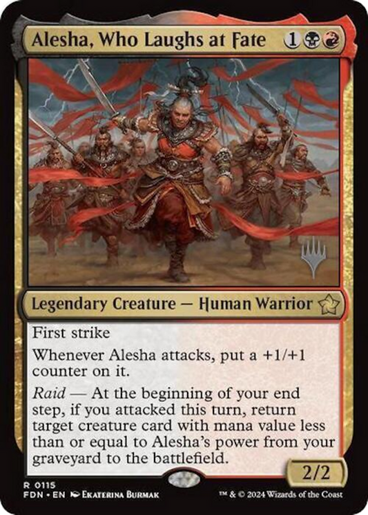 Alesha, Who Laughs at Fate (PPDFT-115) - Foundations Promos Foil