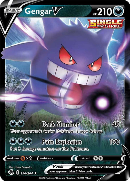 Gengar V (156/264) [SWSH08 Fusion Strike]
