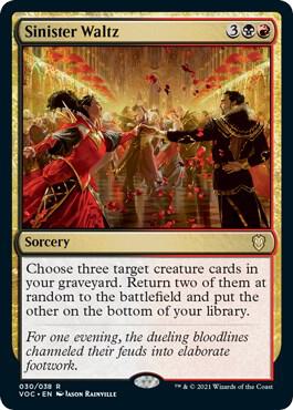 Sinister Waltz (30) [Crimson Vow Commander]
