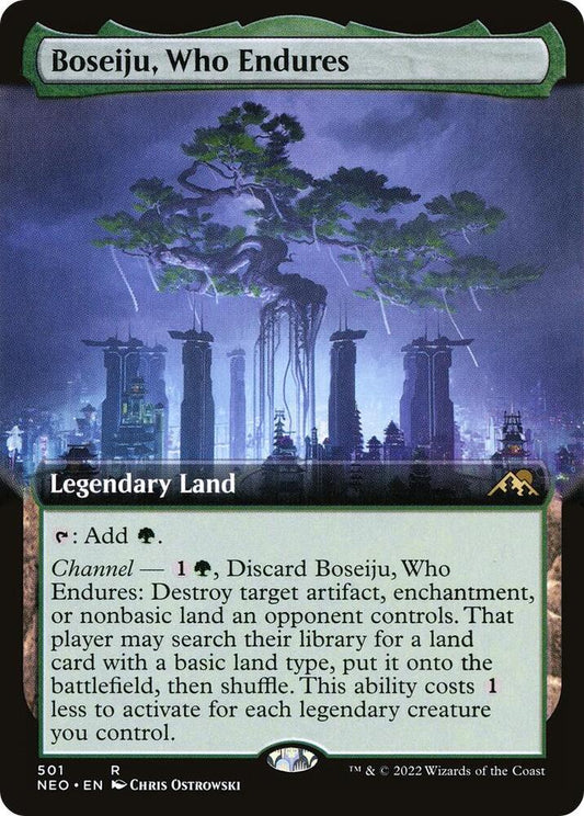 Boseiju, Who Endures (Extended Art) (501) [Kamigawa: Neon Dynasty] [Extended Art]