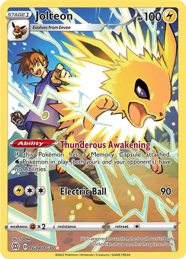 Jolteon (TG04/TG30) [SWSH09 Brilliant Stars Trainer Gallery]