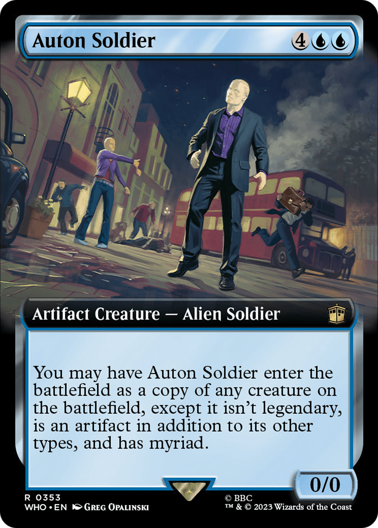 Auton Soldier (WHO-353) - Doctor Who: (Extended Art)