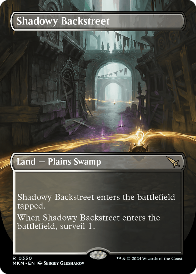 Shadowy Backstreet (MKM-330) - Murders at Karlov Manor (Borderless) Foil