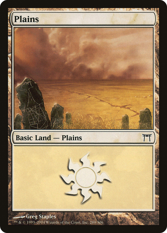 Plains (CHK-289) - Champions of Kamigawa Foil