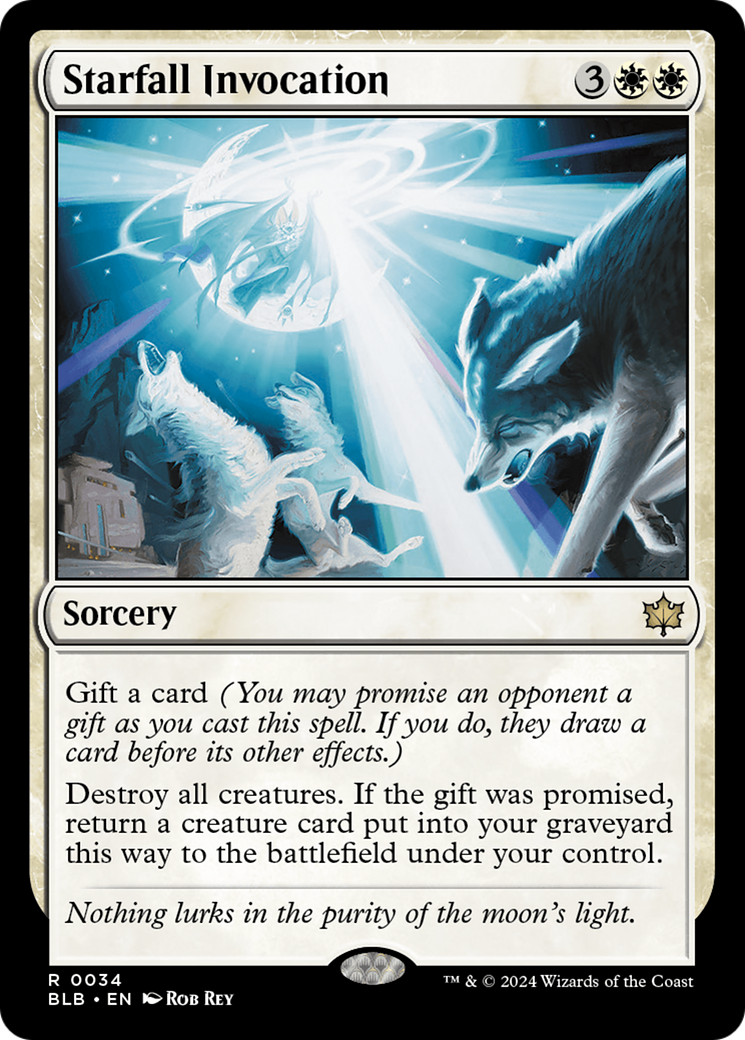 Starfall Invocation (BLB-034) - Bloomburrow Foil
