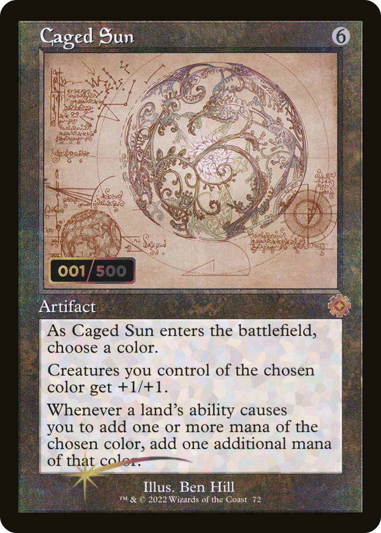 Caged Sun (BRR-072) - The Brothers' War Retro Artifacts Foil