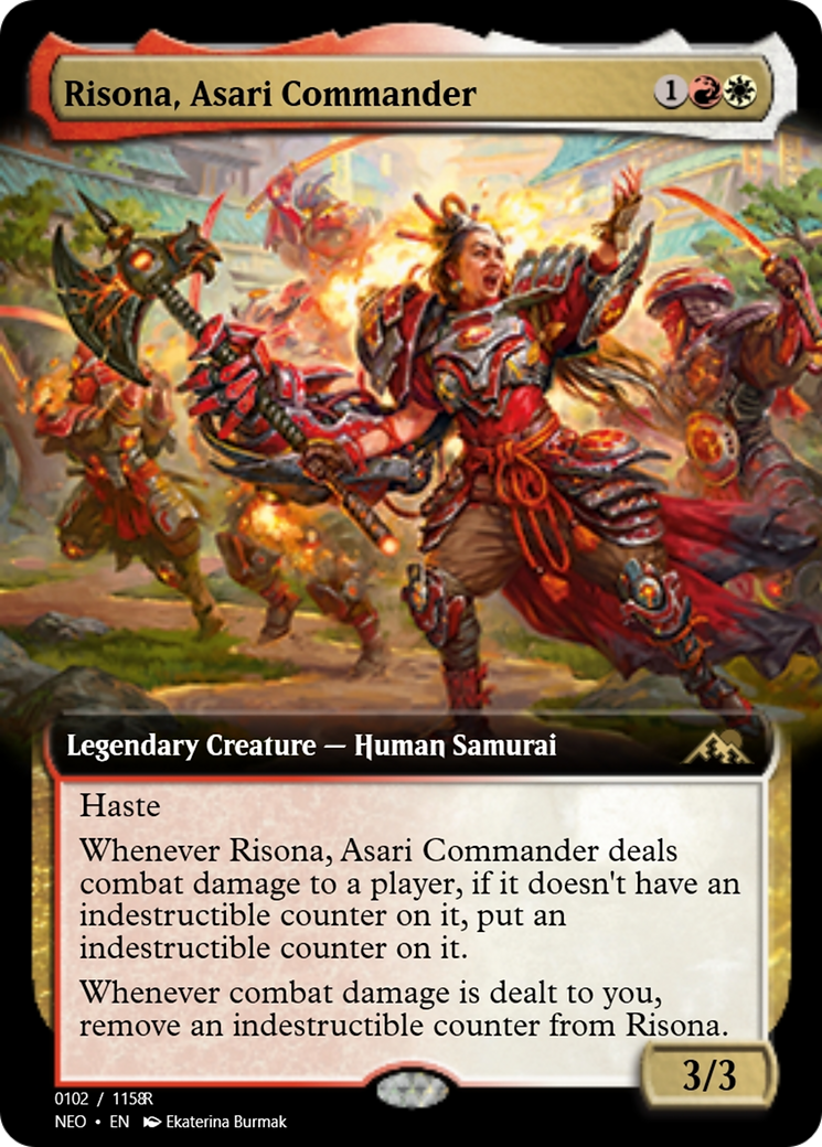 Risona, Asari Commander (PRM-98067) - Magic Online Promos Foil