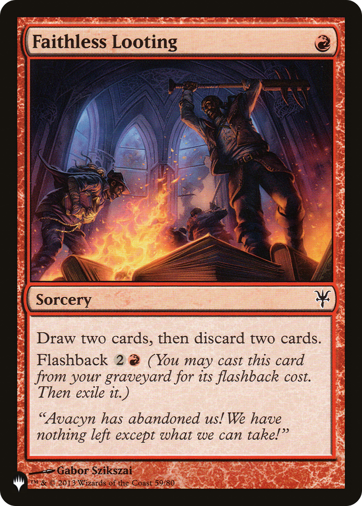 Faithless Looting (DDK) (LIST-59/80) - The List