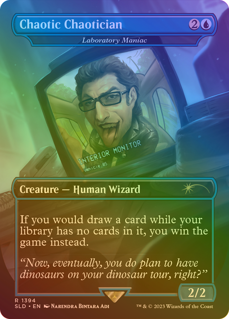 Laboratory Maniac (SLD-1394) - Secret Lair Drop / Chaotic Chaotician (Borderless) Foil