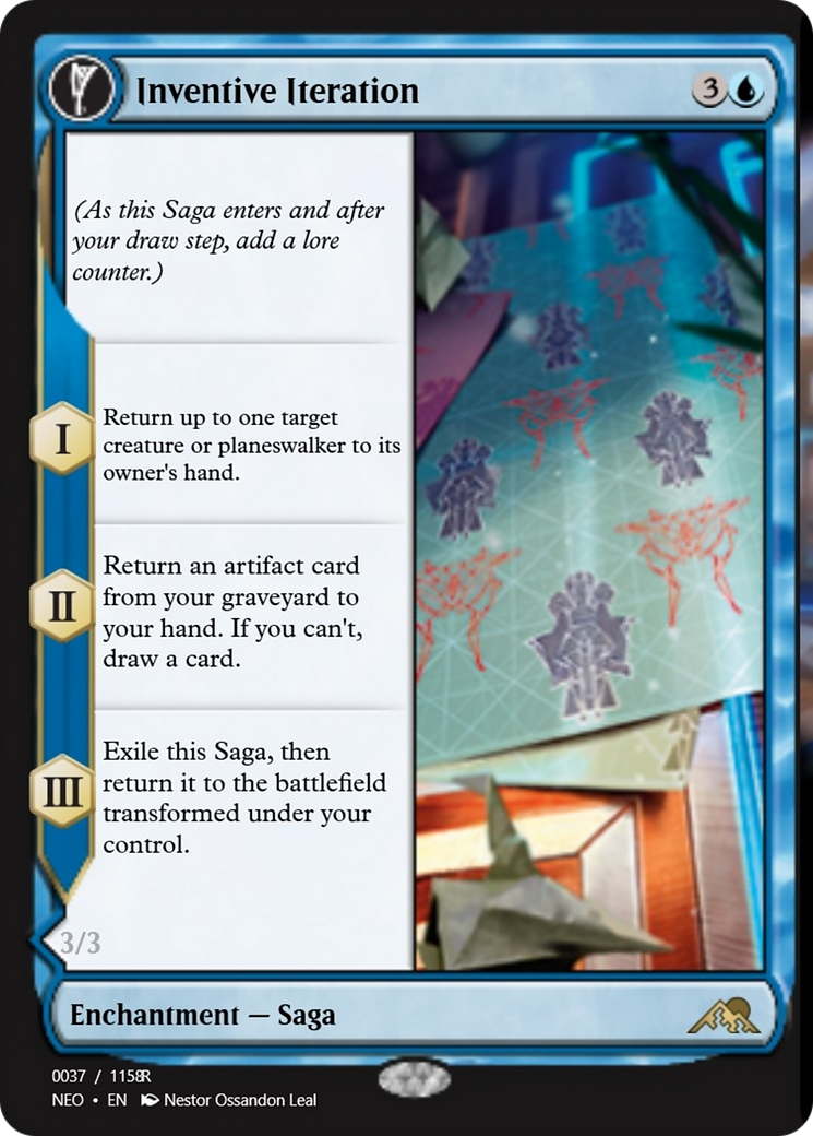 Inventive Iteration // Living Breakthrough (PRM-97937) - Magic Online Promos: (enchantment) Foil