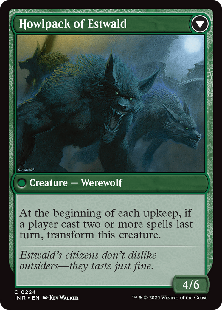 Villagers of Estwald // Howlpack of Estwald (INR-224) - Innistrad Remastered Foil