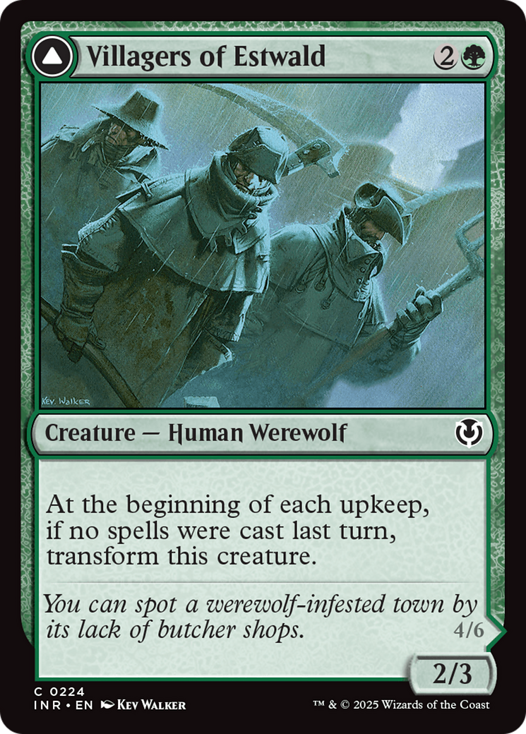 Villagers of Estwald // Howlpack of Estwald (INR-224) - Innistrad Remastered Foil