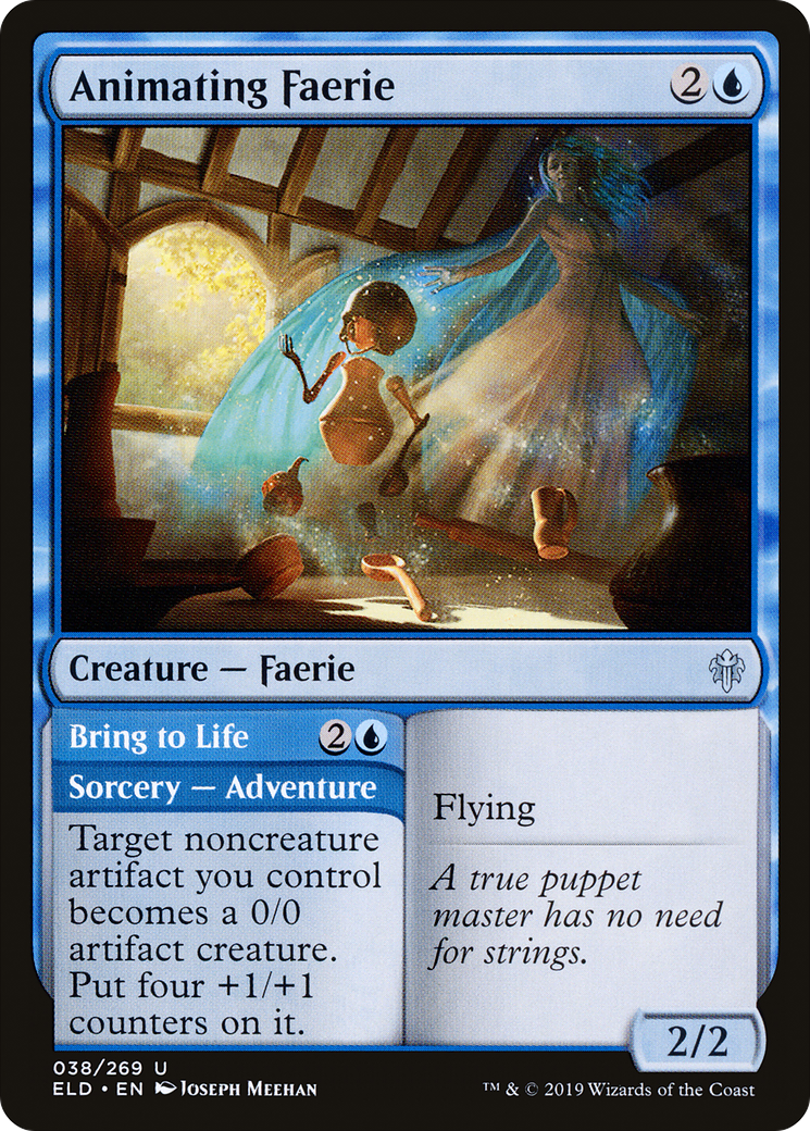 Animating Faerie // Bring to Life (ELD-038) - Throne of Eldraine Foil