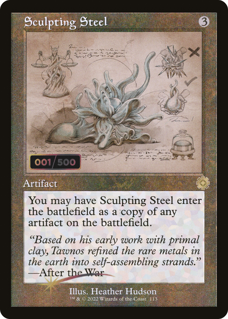 Sculpting Steel (BRR-113) - The Brothers' War Retro Artifacts Foil