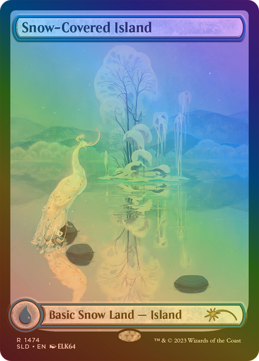 Snow-Covered Island (SLD-1474) - Secret Lair Drop: (Full Art) Foil