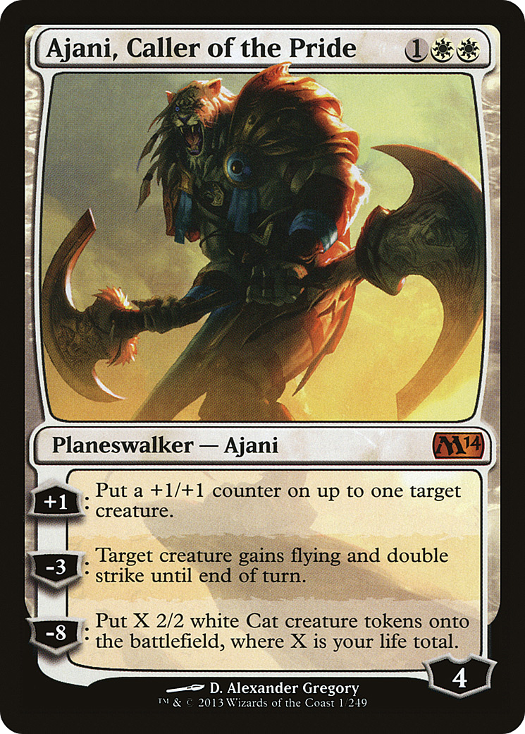 Ajani, Caller of the Pride (M14-001) - Magic 2014 Foil