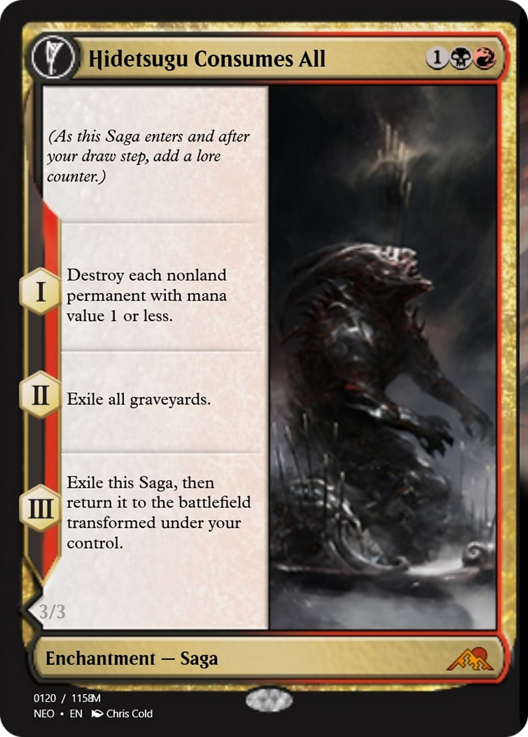 Hidetsugu Consumes All // Vessel of the All-Consuming (PRM-98105) - Magic Online Promos: (enchantment) Foil