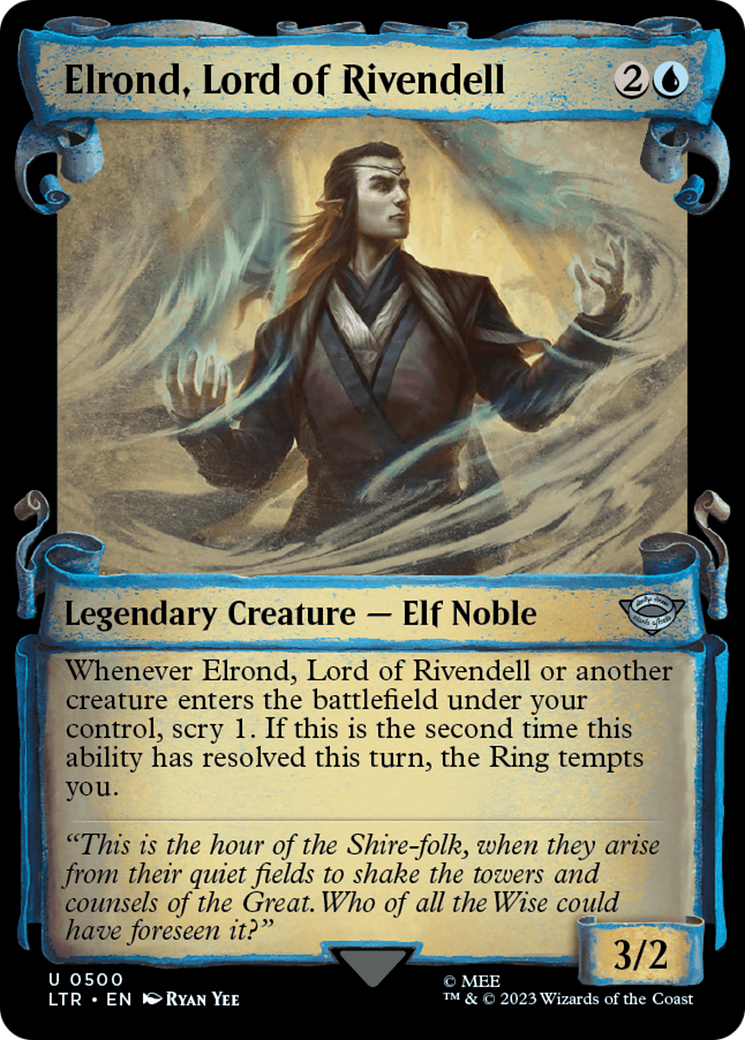 Elrond, Lord of Rivendell (LTR-500) - The Lord of the Rings: Tales of Middle-earth: (Showcase)