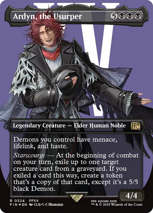 Ardyn, the Usurper (0524) (Borderless) (Surge Foil) (FIN-524) - FINAL FANTASY (Borderless) Foil