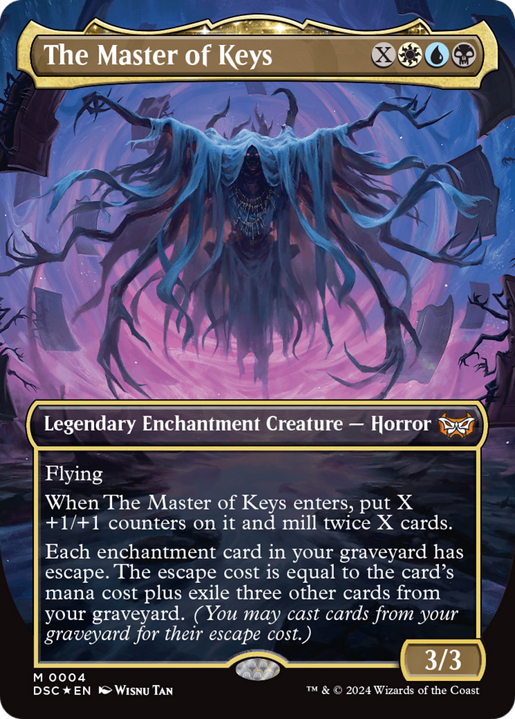 The Master of Keys (DSC-004) - Duskmourn: House of Horror Commander: (enchantment) (Borderless)
