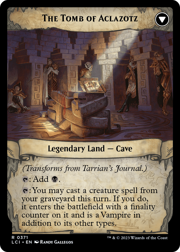 Tarrian's Journal // The Tomb of Aclazotz (LCI-371) - The Lost Caverns of Ixalan: (Extended Art)