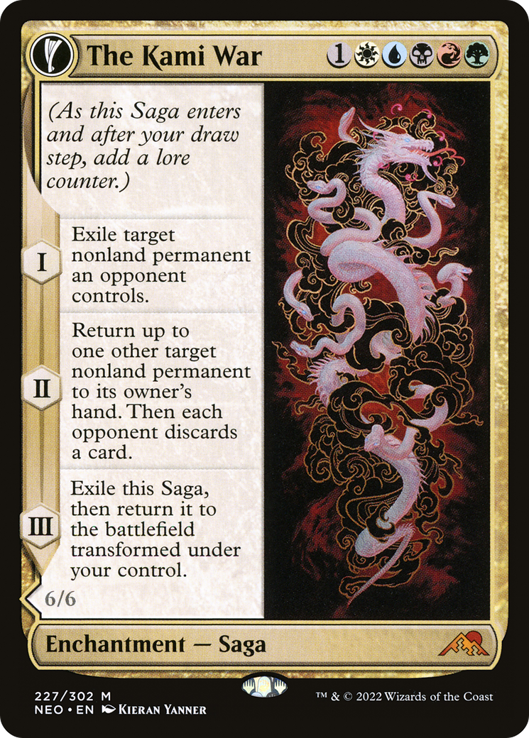 The Kami War // O-Kagachi Made Manifest (NEO-227) - Kamigawa: Neon Dynasty: (fandfc, enchantment) Foil