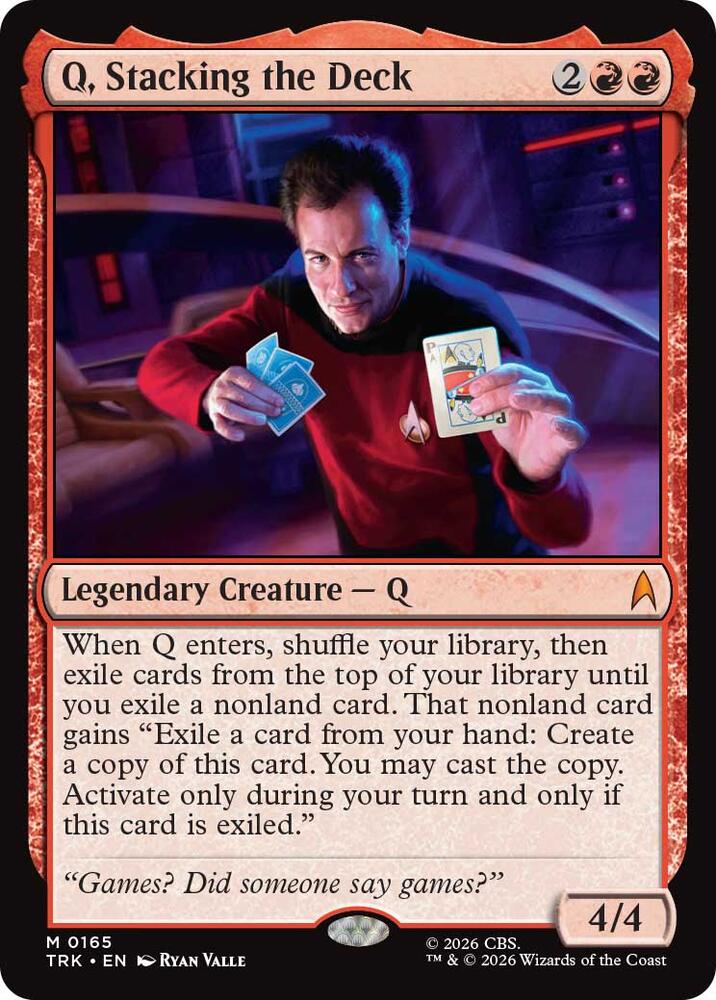 Q, Stacking the Deck (165) [Star Trek]