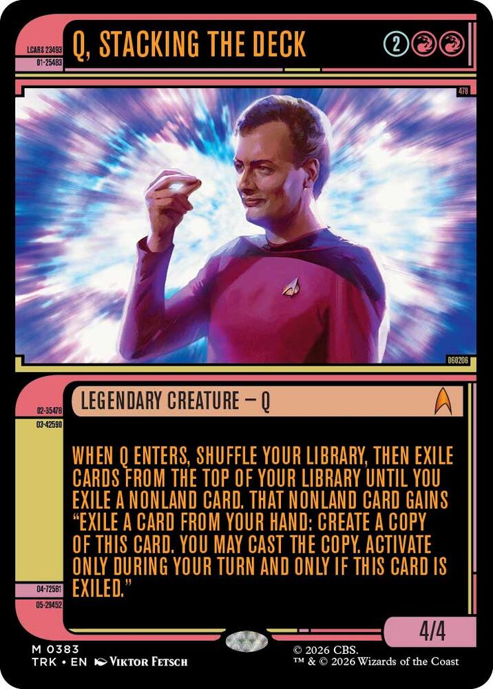 Q, Stacking the Deck (Showcase) (383) [Star Trek]