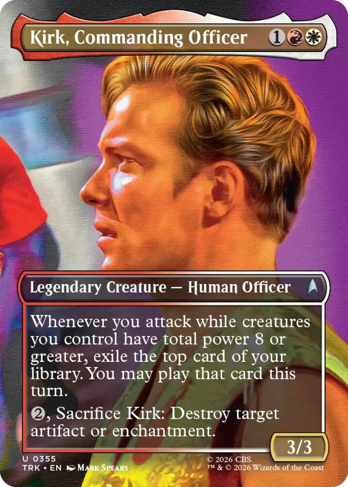Kirk, Commanding Officer (Borderless) (355) [Star Trek]