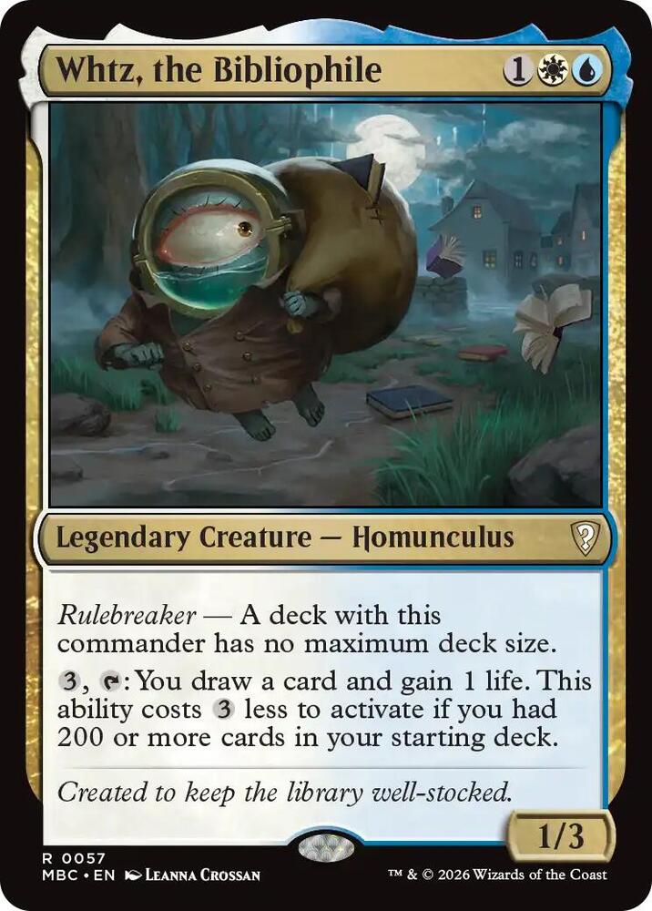 Whtz, the Bibliophile (57) [Mystery Booster Commander Edition]