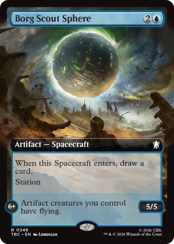 Borg Scout Sphere (Extended Art) (248) [Star Trek Commander]