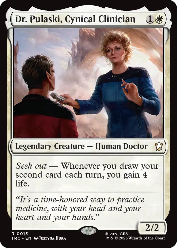Dr. Pulaski, Cynical Clinician (Surge Foil) (13) [Star Trek Commander]