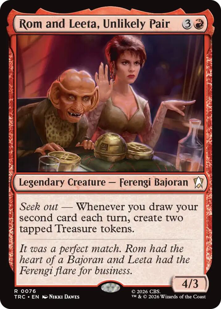 Rom and Leeta, Unlikely Pair (Surge Foil) (76) [Star Trek Commander]
