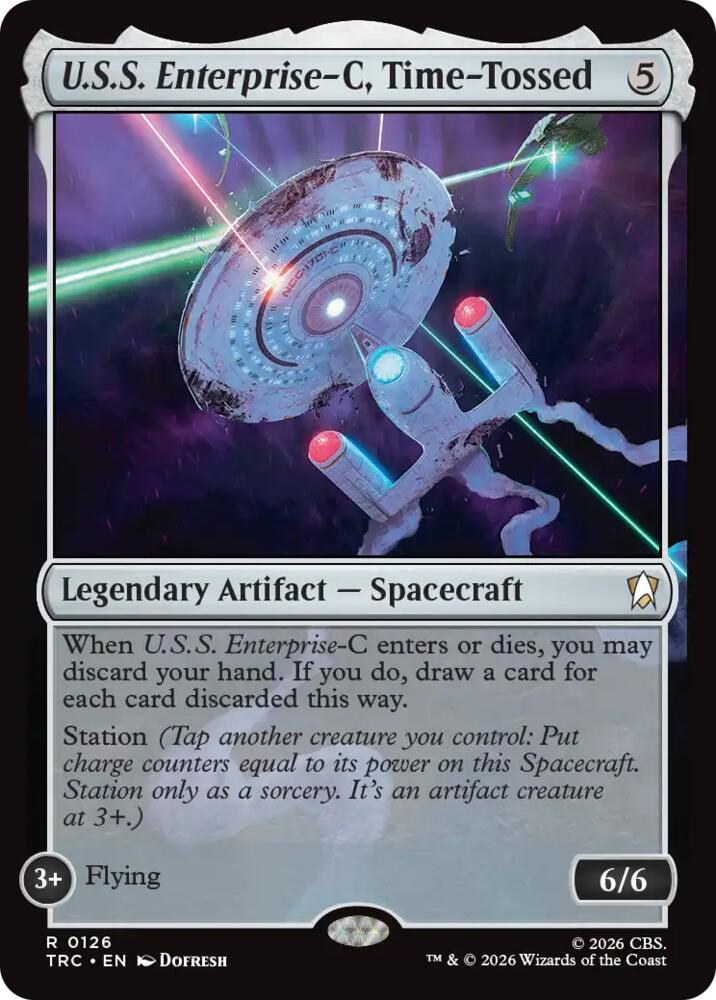 U.S.S. Enterprise-C, Time-Tossed (Surge Foil) (126) [Star Trek Commander]