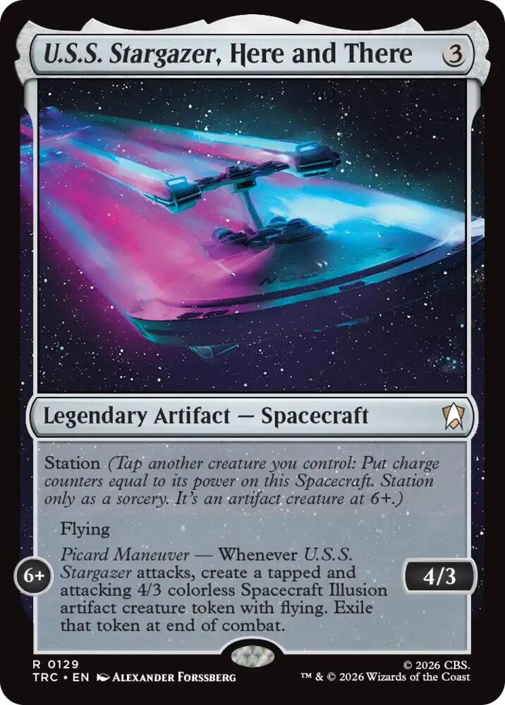 U.S.S. Stargazer, Here and There (Surge Foil) (129) [Star Trek Commander]