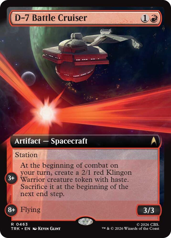 D-7 Battle Cruiser (Extended Art) (463) [Star Trek]