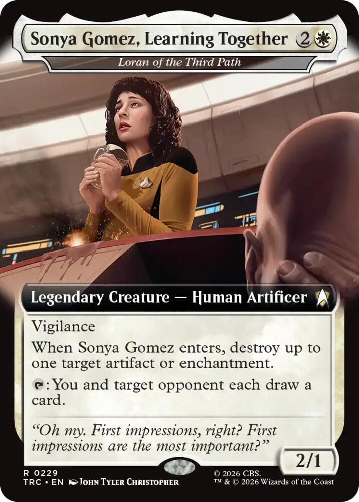 Sonya Gomez, Learning Together - Loran of the Third Path (Extended Art) (229) [Star Trek Commander]
