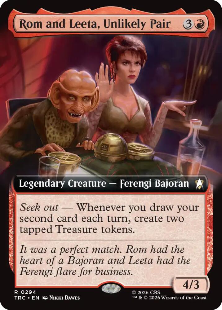 Rom and Leeta, Unlikely Pair (Extended Art) (294) [Star Trek Commander]