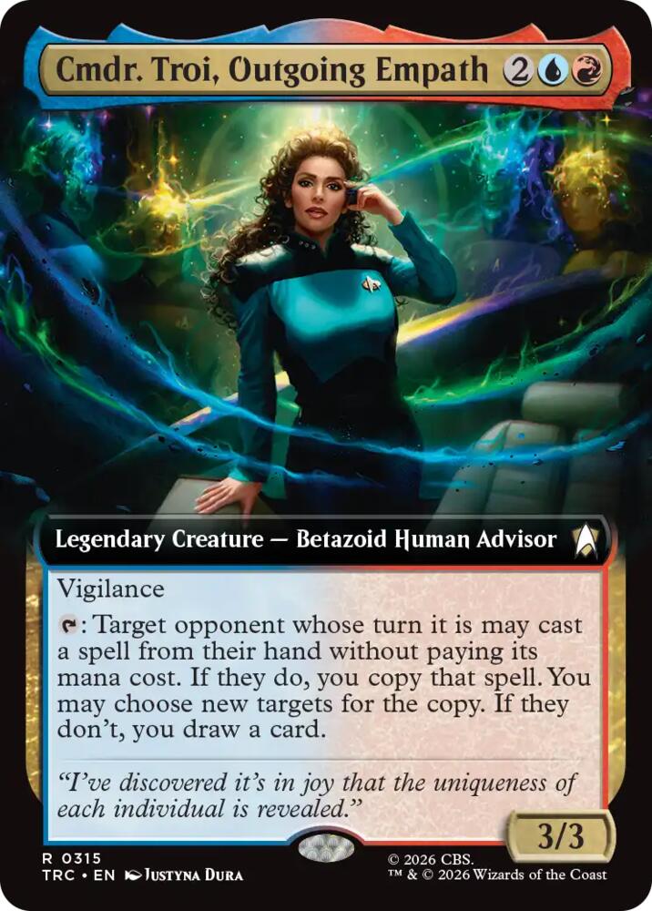Cmdr. Troi, Outgoing Empath (Extended Art) (315) [Star Trek Commander]