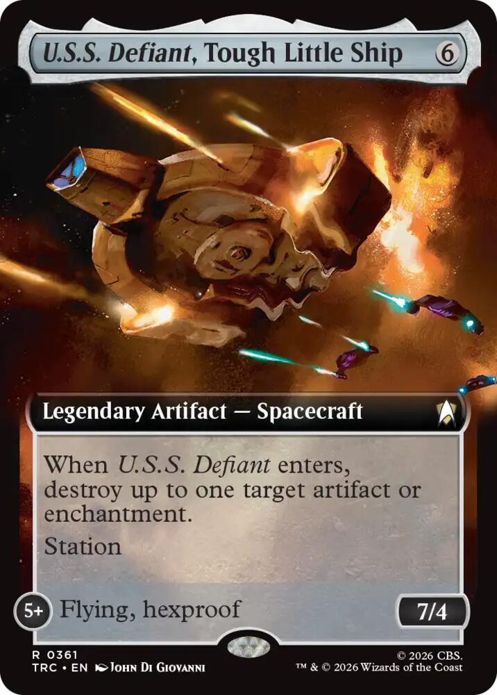 U.S.S. Defiant, Tough Little Ship (Extended Art) (361) [Star Trek Commander]