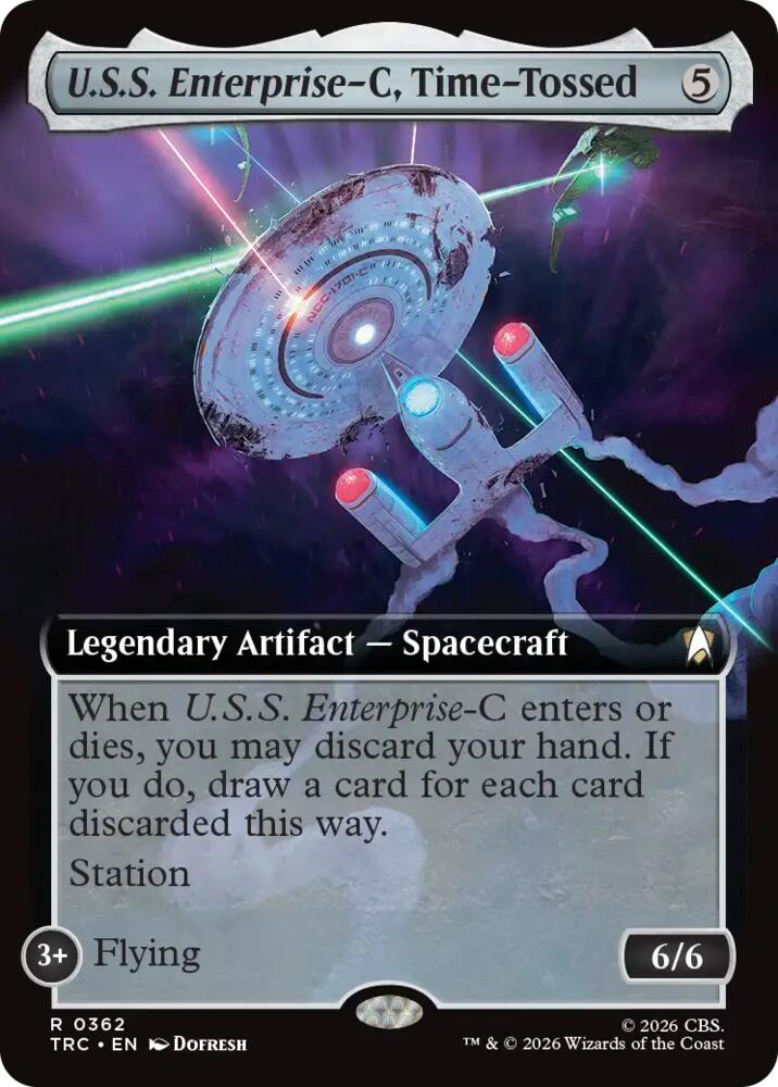 U.S.S. Enterprise-C, Time-Tossed (Extended Art) (362) [Star Trek Commander]