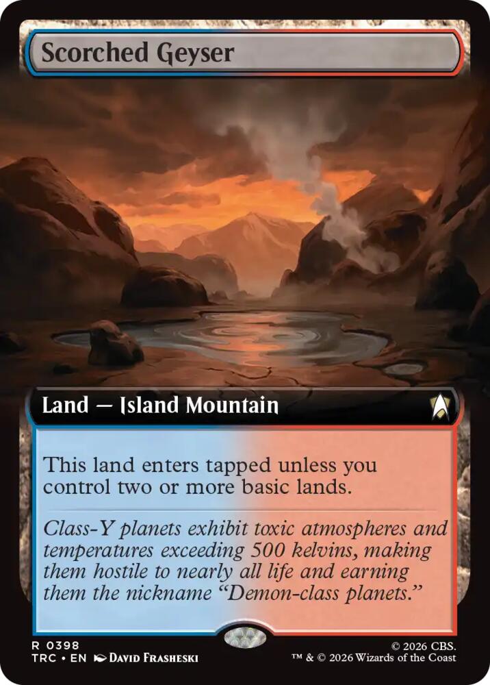 Scorched Geyser (Extended Art) (398) [Star Trek Commander]