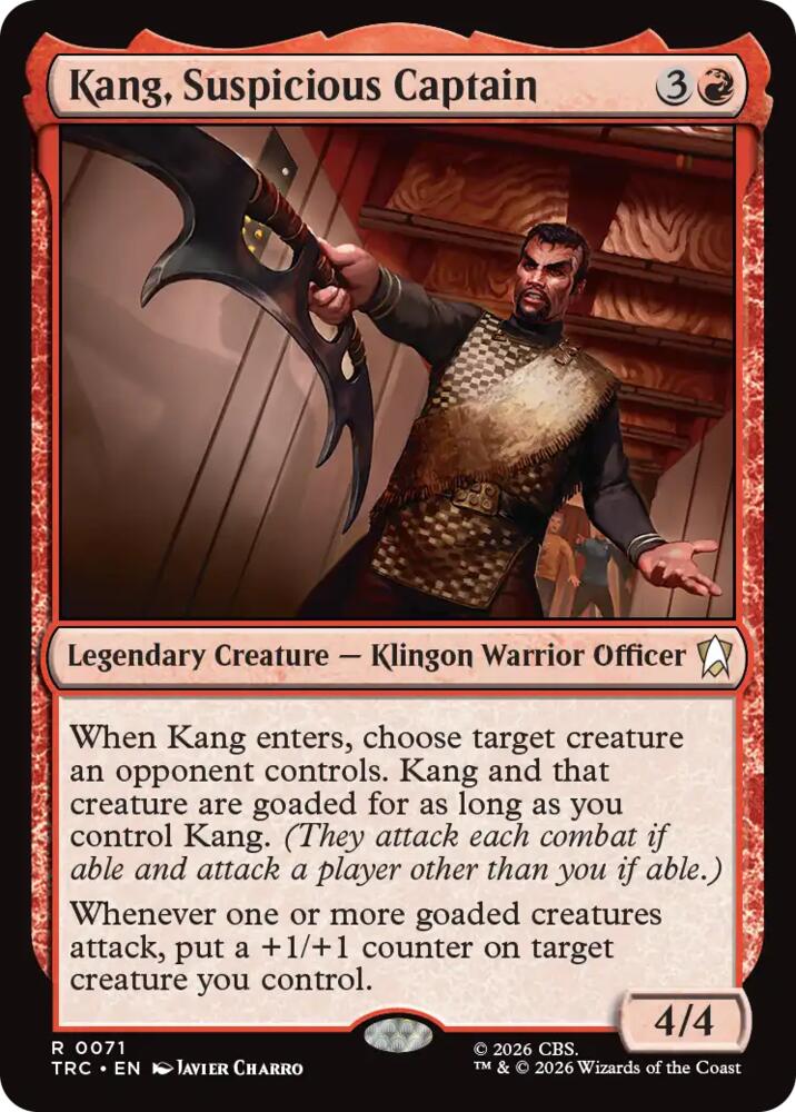 Kang, Suspicious Captain (Surge Foil) (71) [Star Trek Commander]