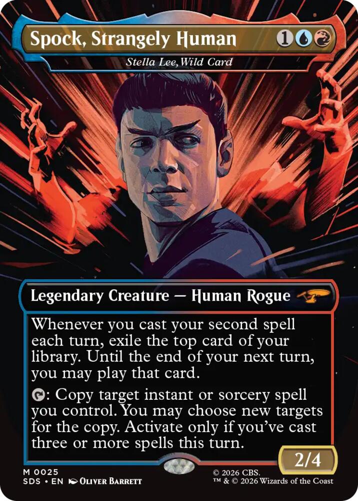 Spock, Strangely Human - Stella Lee, Wild Card (Borderless) (25) [Star Trek: Stardates]