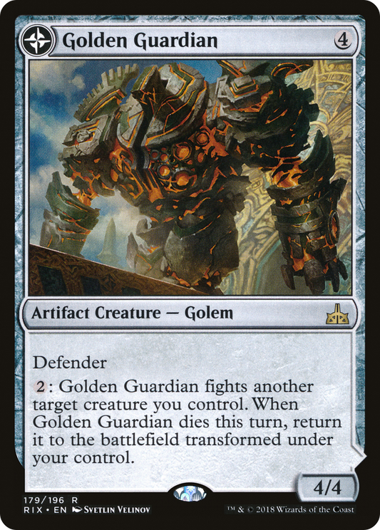 Golden Guardian // Gold-Forge Garrison (RIX-179) - Rivals of Ixalan: (compasslanddfc) Foil