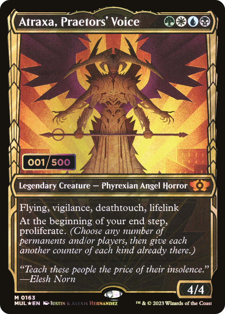 Atraxa, Praetors' Voice (MUL-163) - Multiverse Legends: (Showcase) Foil